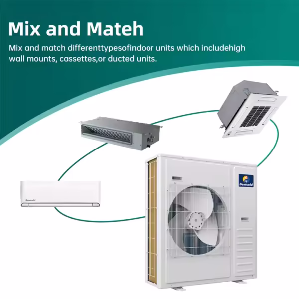12000btu Seer22 Usa Inverter 208-230v 50Hz/60Hz Mini Ac Wall Split Air Conditioners Heat Pump Multi Zone Split Air Conditioner - Image 5